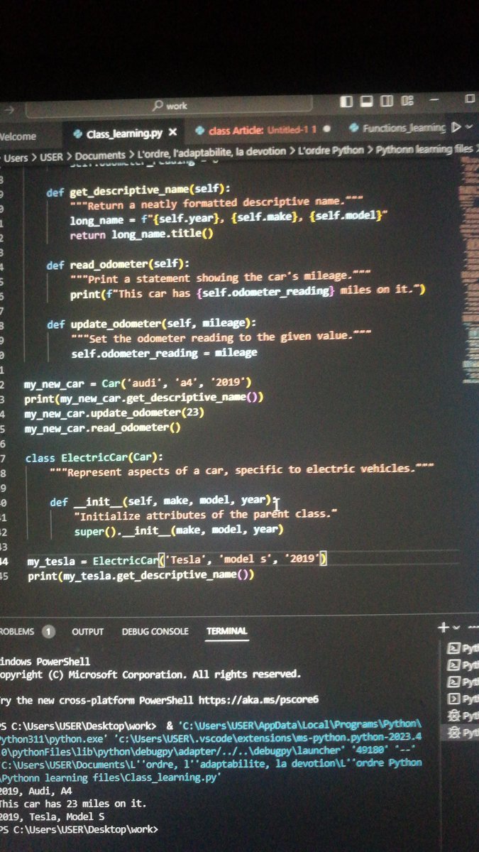 Ericka_Ntsama's tweet image. Creating a child class in a parent class 

#caasitechacademy
#100daysofcode
#cdbu