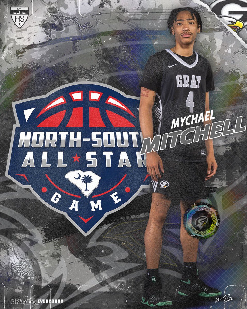 Dion Bethea (@coach_dbethea) on Twitter photo Congratulations to Gray Collegiate Academy 2023 6’2 CG <a href="/MychaelMitchell/">Mychael Mitchell</a> on being selected for Boys North-South Games which will be March 18 at Brookland-Cayce Game. War Eagle 🦅 #MoreGrowth <a href="/SCBCA/">South Carolina Basketball Coaches Association</a> Congratulations to Gray Collegiate Academy 2023 6’2 CG <a href="/MychaelMitchell/">Mychael Mitchell</a> on being selected for Boys North-South Games which will be March 18 at Brookland-Cayce Game. War Eagle 🦅 #MoreGrowth <a href="/SCBCA/">South Carolina Basketball Coaches Association</a>