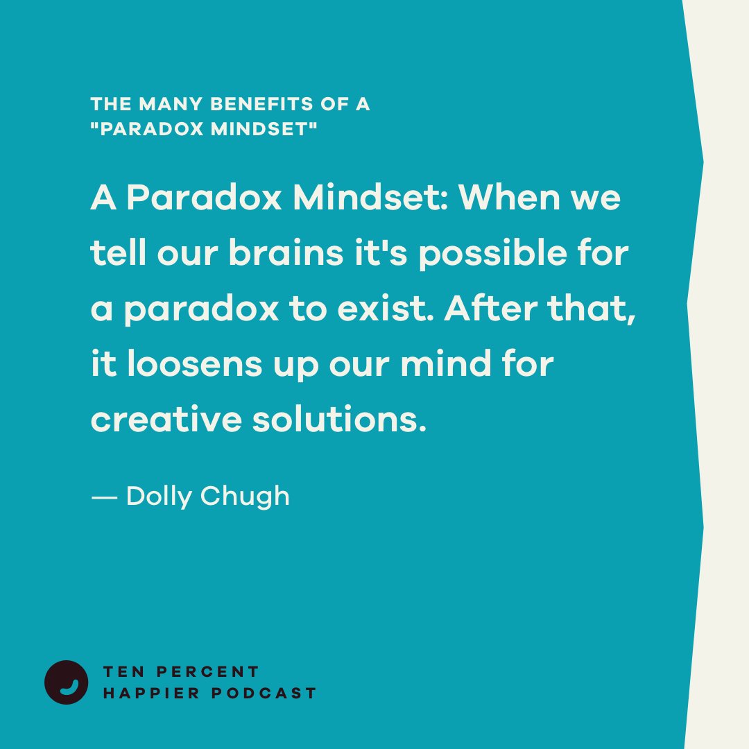 Psychologist @DollyChugh featured on the podcast today with @danbharris to explore benefits and implications of a Paradox Mindset. Listen now: bit.ly/3SZu1Qu #podcast #paradoxmindset #psychology #mindfulness