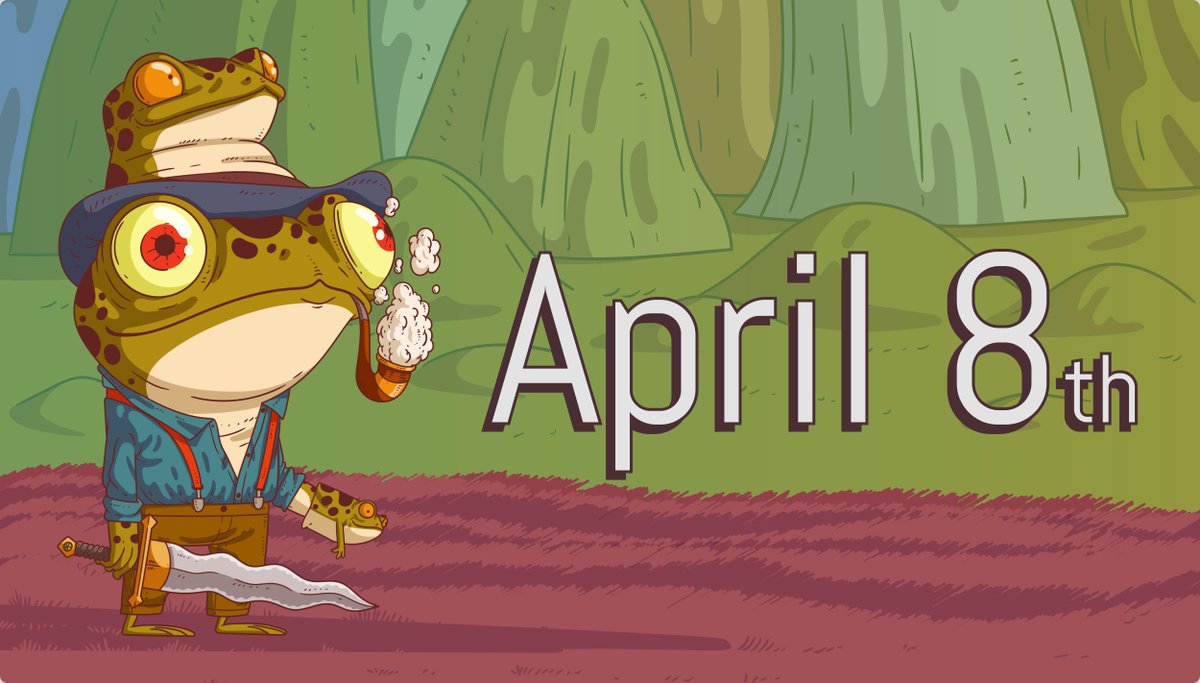 March is going to be a bloodbath.🩸

We're not in a rush to mint and decided it would be better to push it a week further.

🐸Official Mint Date: April 8th !🐸

Mark the date. Get your Ribbitlist.

#CNFTCollection #CNFTProject #CNFT #RIBBIT #TFC #NFTCommunity #nftart #NFT #CNFTs