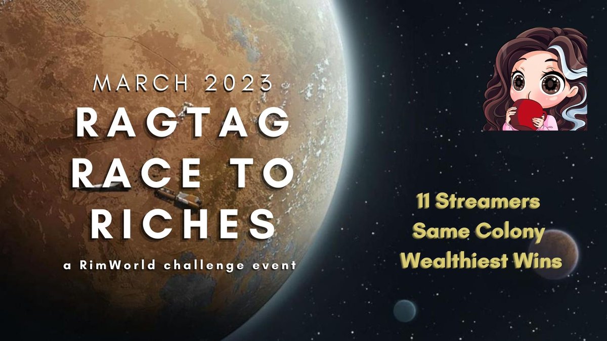 We’re live now with PART 2 of the #RaceToRiches ragtag RimWorld challenge! 

These organs don’t harvest themselves! 
👉🏻 twitch.tv/hr_guy