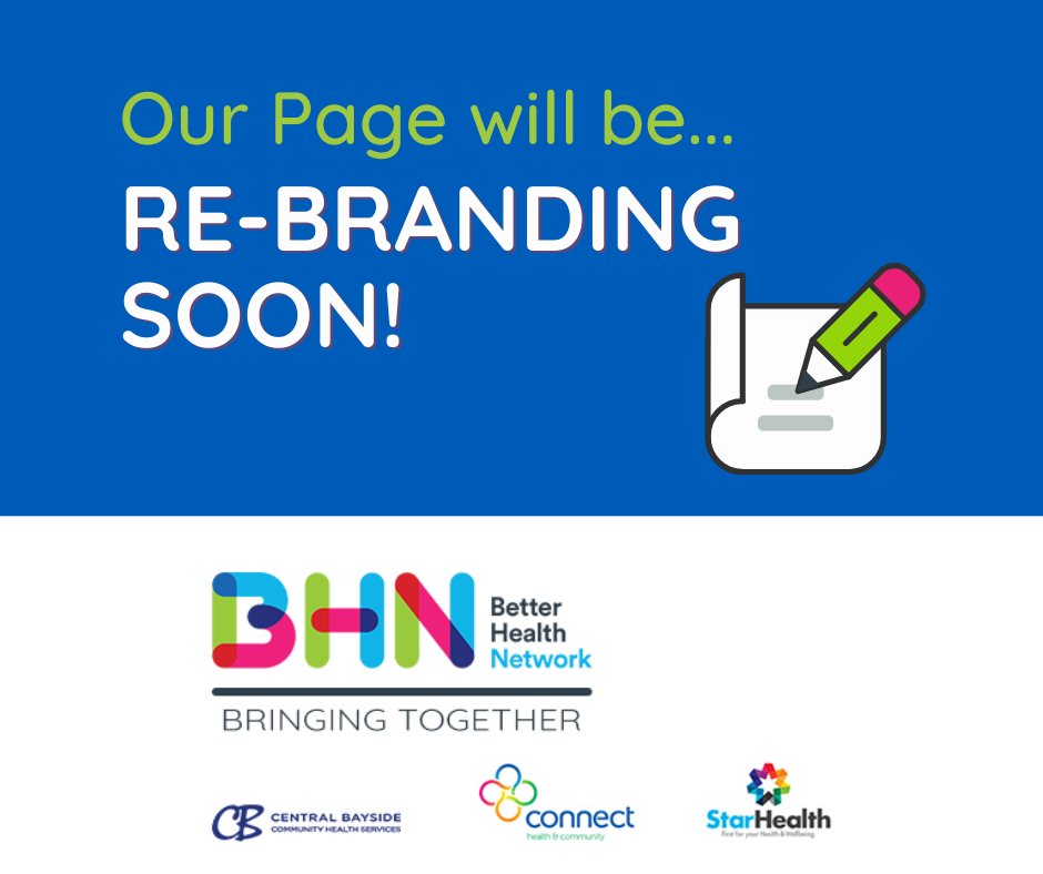 bhn_au's tweet photo. This page will soon be re-branded to #BetterHealthNetwork!
In the next few weeks you will begin to see exciting new content for health, wellbeing and disability services you’re familiar with under a brand new name. 💙💜💚
Stay tuned for more updates! 📣📣 https://t.co/wdCYEtKoJE