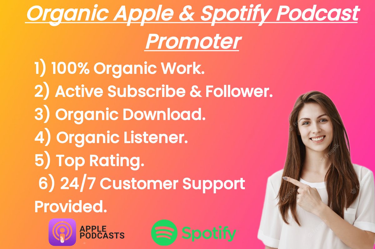 MdJoaddar's tweet image. Our ads are based on social media marketing.
We will share your Apple Podcast on social media networks
such as Twitter, Facebook, Instagram LinkedIn, podcast
related group posts and in different countries like USA, UK,
Canada, Australia .#apple_podcast #Spotify