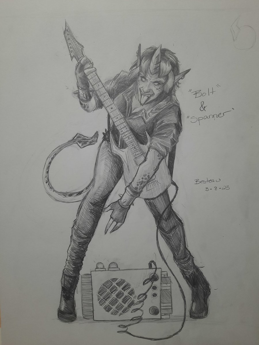 Besteau1's tweet image. Tiefling is complete!