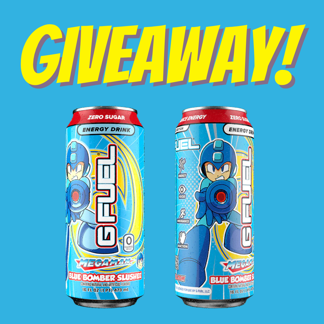 GFuelEnergy's tweet photo. 💙 𝗟𝗜𝗞𝗘 + 𝗥𝗧 + 𝗙𝗢𝗟𝗟𝗢𝗪 to win a @MEGAMAN x #GFUEL "BLUE BOMBER SLUSHEE" 4 PACK OF CANS!!!

💣 2 winners picked tomorrow in honor of #RetroVideoGameDay!

🛒 𝗚𝗘𝗧 𝗬𝗢𝗨𝗥𝗦: https://t.co/i06on3YLuJ https://t.co/l6MHrUthCn