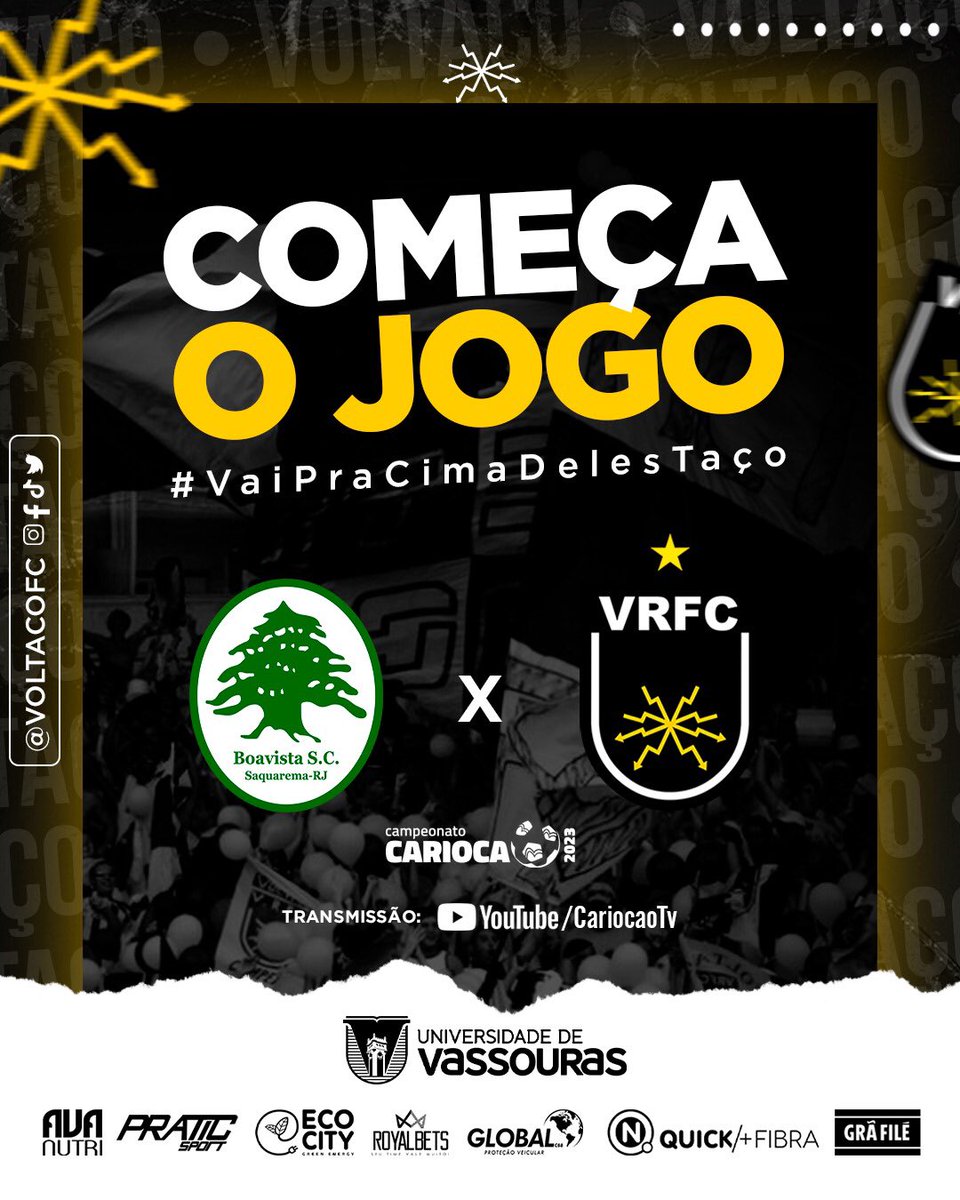 VoltacoFC's tweet photo. ÔÔÔ, VAI PRA CIMA DELES, TAÇO! 👊💛🖤🤍

#DiaDeTaço #BOAxVRE #EuSouVoltaço https://t.co/eBsKWD8RAM