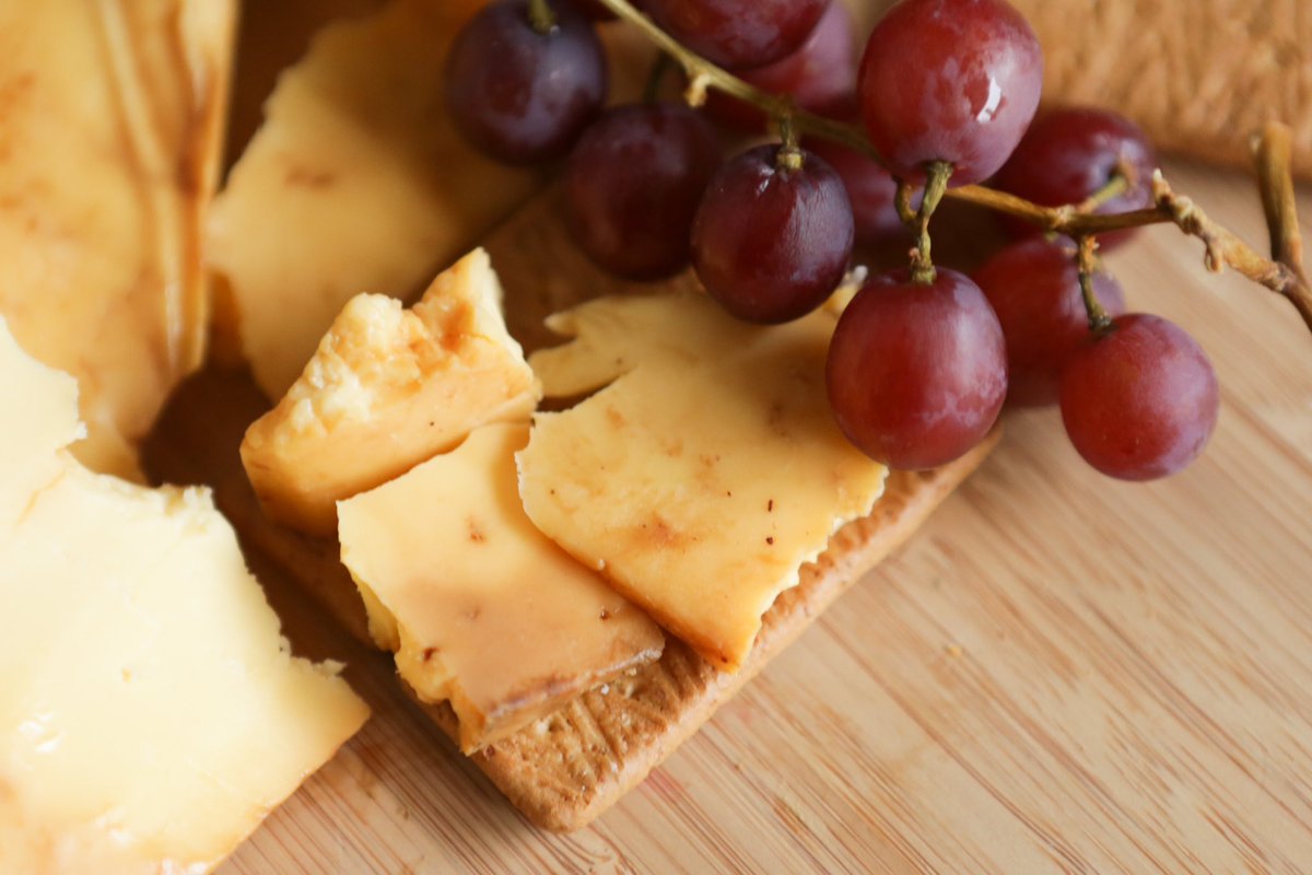 What fruit do you like to eat with cheese? We like reaching for grapes!!