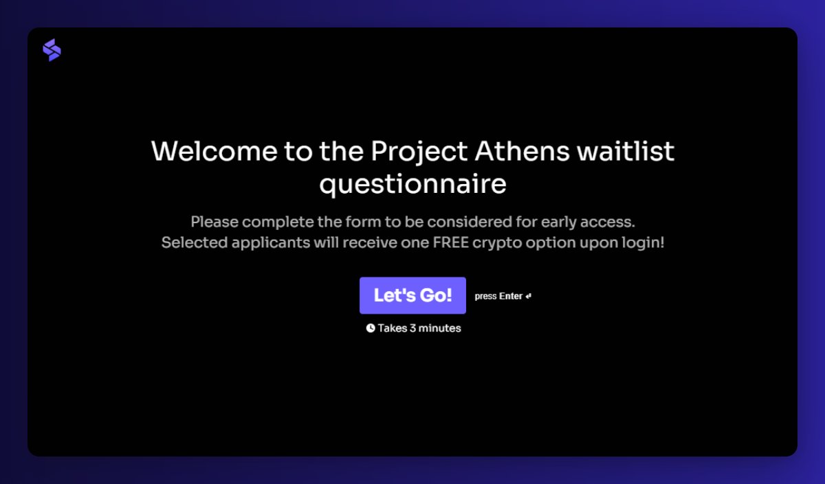 SynqXYZ's tweet photo. We'll be opening the platform for early access to approved traders, beginning March 17th

To join the waitlist, apply using this brief questionnaire:
https://t.co/KXmlyb3sx1 https://t.co/NzdSZlDXhb