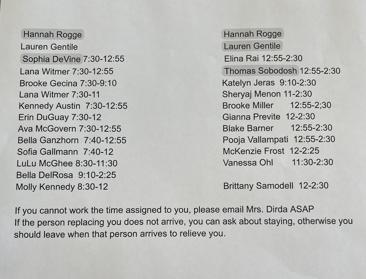 AHS_SC15's tweet photo. Due to the excessive amount of volunteers, we have limited the times for everyone! Attached is specific times for volunteers at the blood drive! Thank you! 😃😃 https://t.co/tdLhNWmAXl