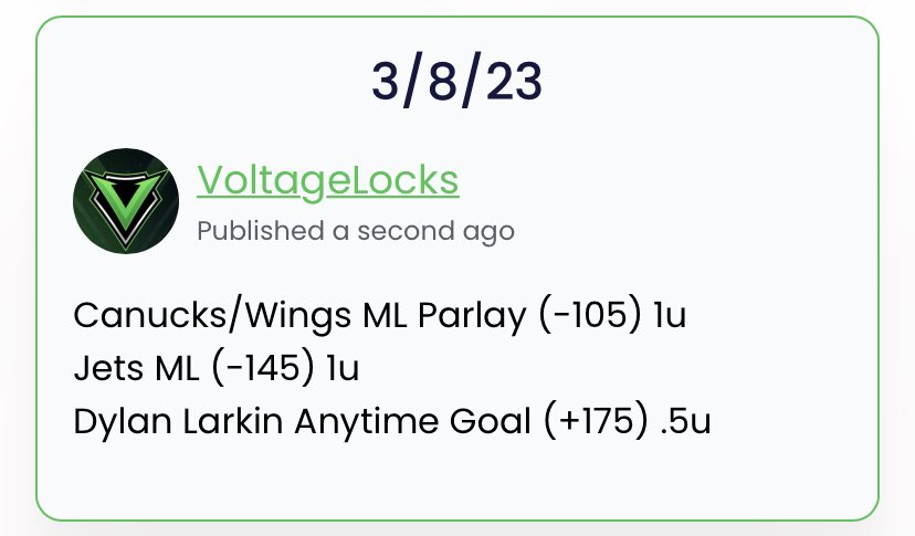 Voltage Sports Picks tweet media