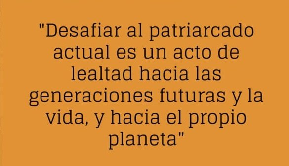 #8M 📢El cambio climático es un problema creado por el hombre que requiere una solución feminista‼️
✊🏽Acompañemos la lucha por un Futuro Ecofeminista‼️.