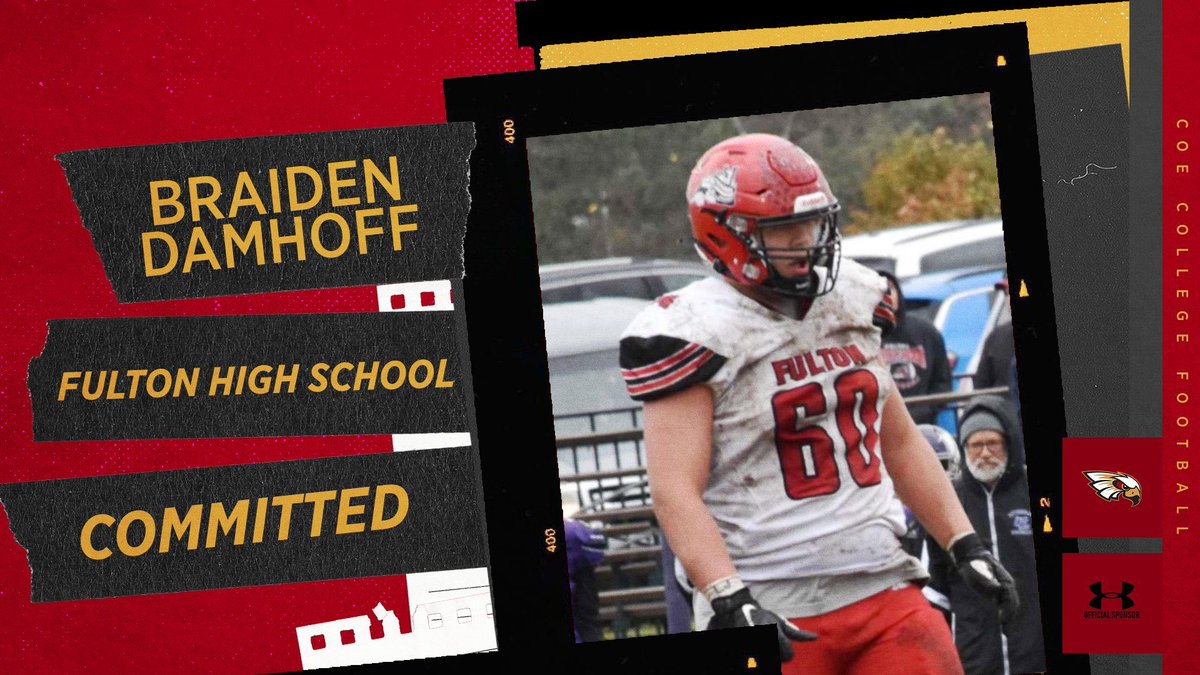 Excited to announce that I will be continuing my academic and athletic career at Coe College. I would like to thank my family and everyone that has helped me get to this point. @FultonAPAD <a href="/NUICFootball/">NUIC Football</a> <a href="/StakerCOE/">Tyler Staker</a> <a href="/coach_skelly/">Coach Kelly</a>