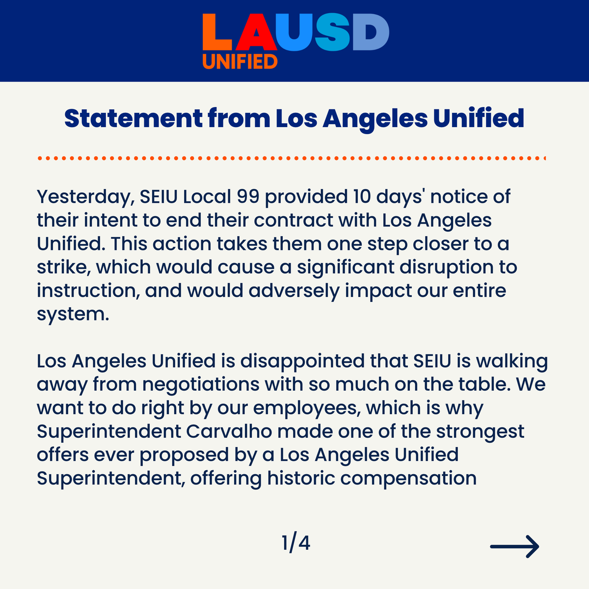 Los Angeles Unified tweet media