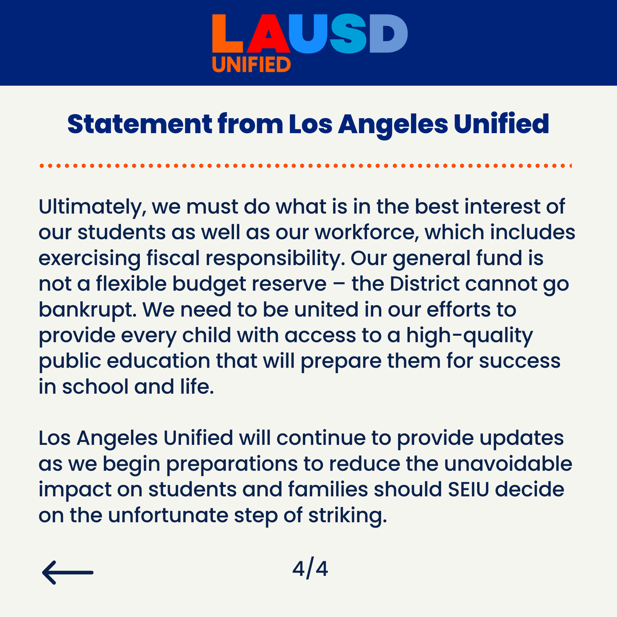 Los Angeles Unified tweet media