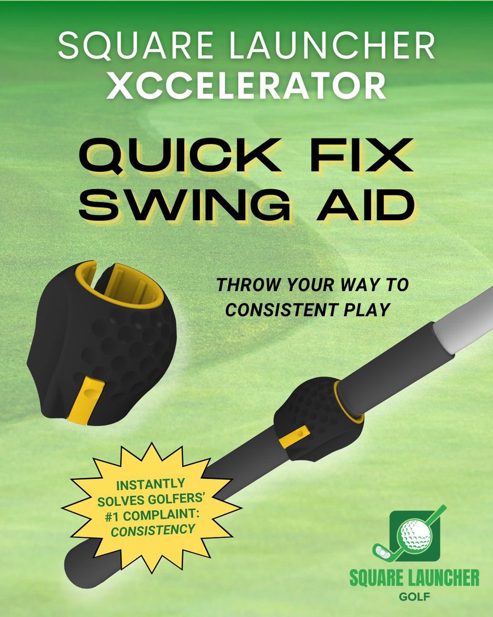 SquareLauncher's tweet photo. For every golfer, consistency can now be achieved through three Quick Fixes using the Square Launcher Xccelerator! 

After years of research and reverse engineering the golf swing, we have discovered a simple way for golfers to instantly create consistency in their game ⛳️ https://t.co/IiRu28HqUV