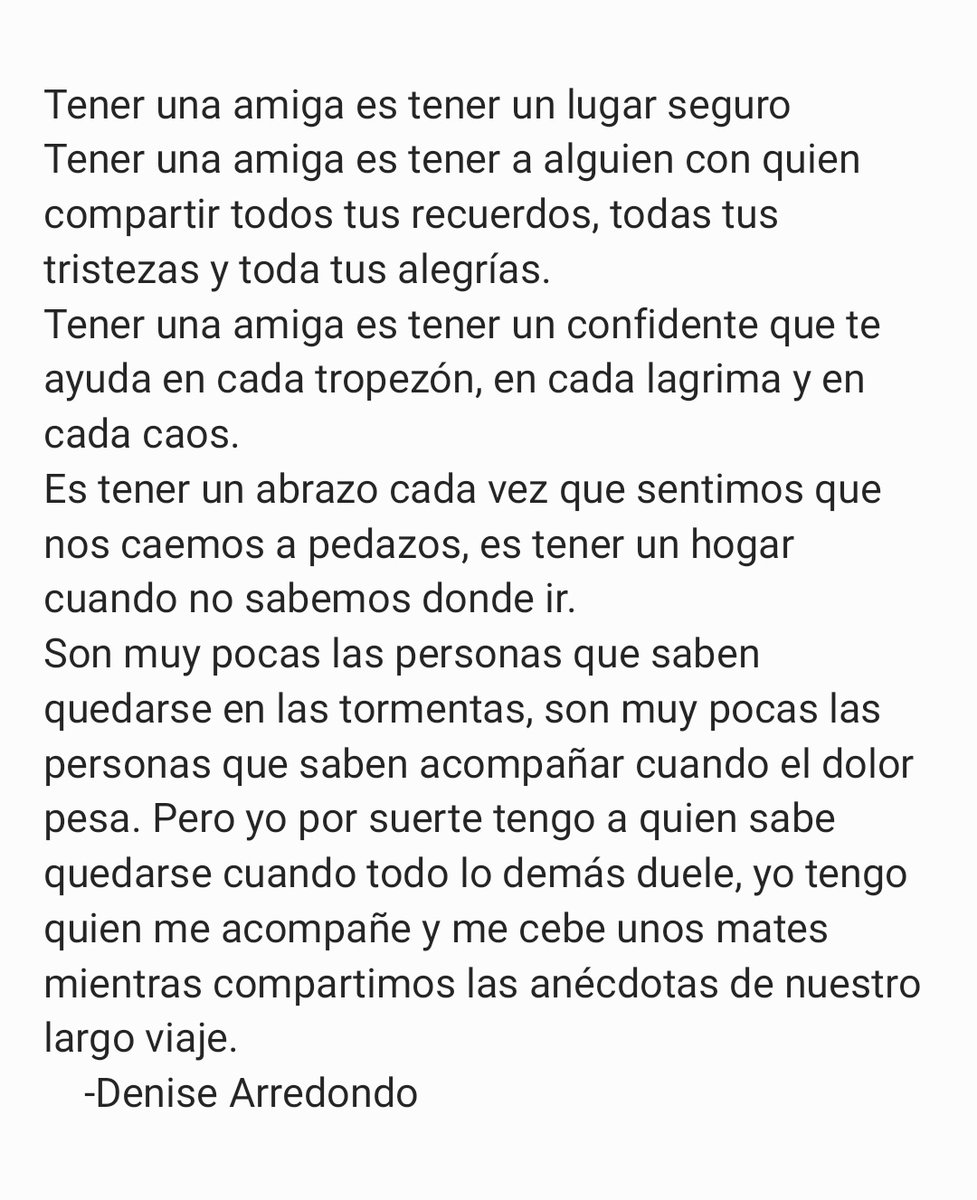 "Una amiga..." 💜