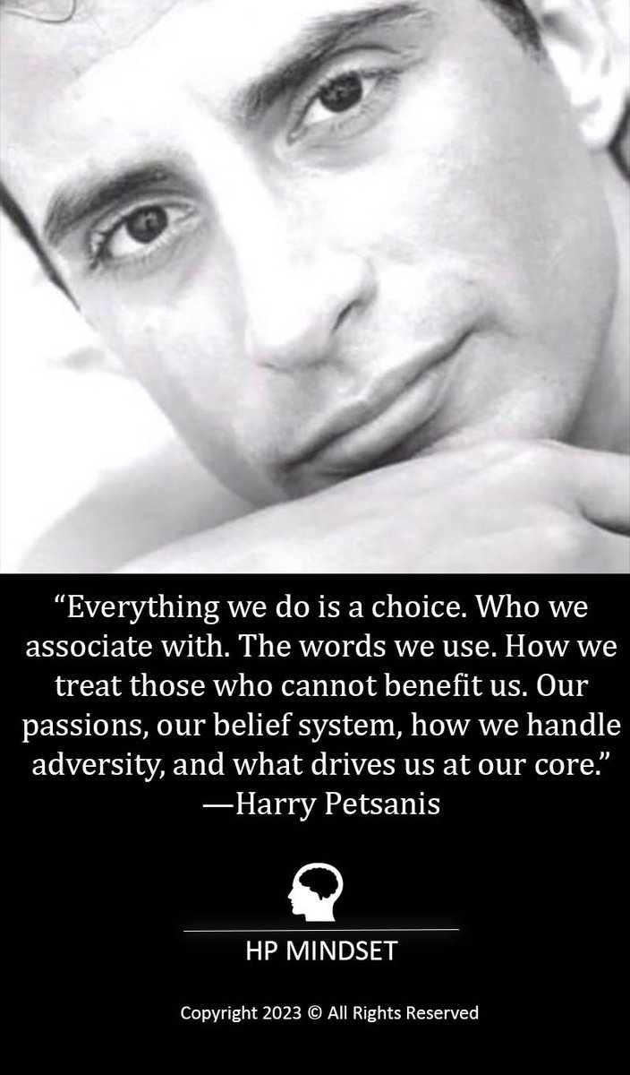 harrypetsanis's tweet image. #MakingGoodChoices #MindsetDevelopment 
#WhoWeAreAuthentically