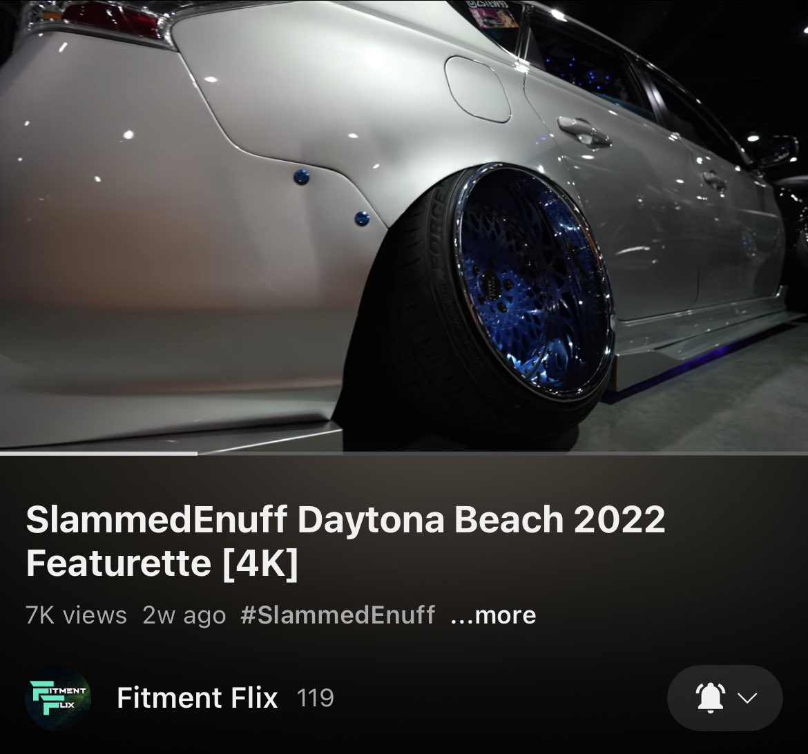 Thank you all so much for helping our video hit 7K VIEWS!!!!!!!!!

Road to 10K!!!!!!!!!!

WATCH HERE⬇️
SlammedEnuff | Daytona Beach 2022 | Featurette
youtu.be/WxAhyUw2UTU