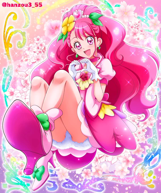 過去絵でお祝いのどかちゃん、誕生日おめでとう〜(≧∀≦)#キュアグレース生誕祭2023 #花寺のどか生誕祭2023 #precure #ヒープリ 