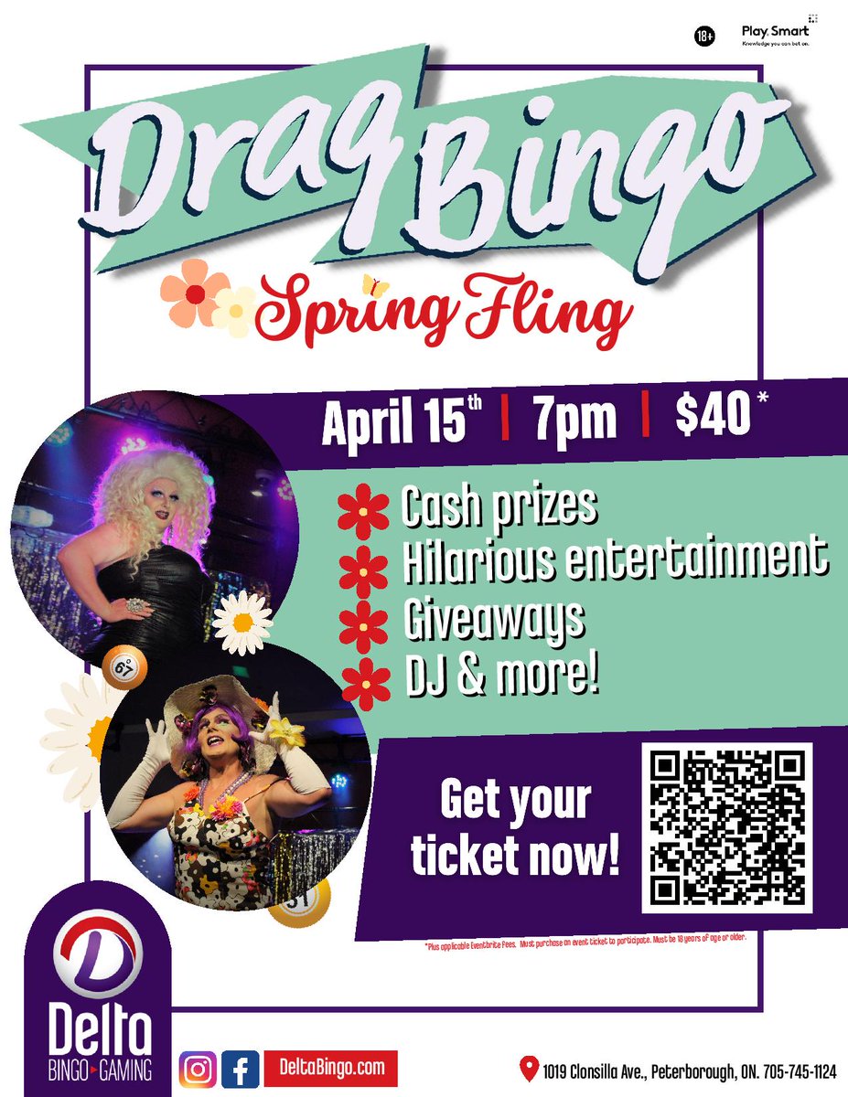 Drag Bingo
April 15, 2023
Cash Prizes
Hilarious entertainment
Giveaways
DJ &amp; more!
Thank you to Delta Bingo Peterborough for their continued support #PtboRugby