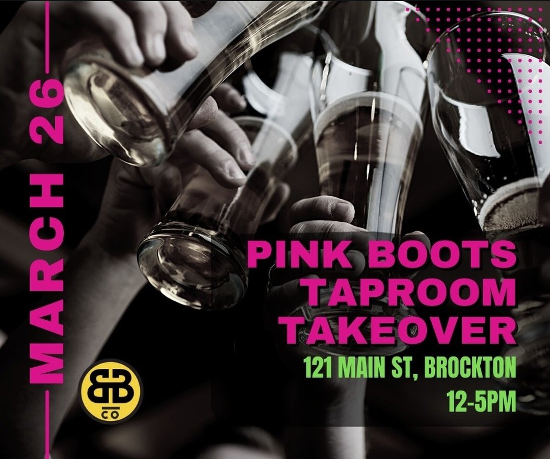 Happy #InternationalWomensDay! Excited to share on Sun., 3/26 we are hosting a <a href="/pinkbootsbeer/">Pink Boots Society</a> Taproom Takeover! 30+ breweries in MA participated in WOMEN collab brew day. Watch the feed for guest taps to be announced. Cheers! 😍🍻