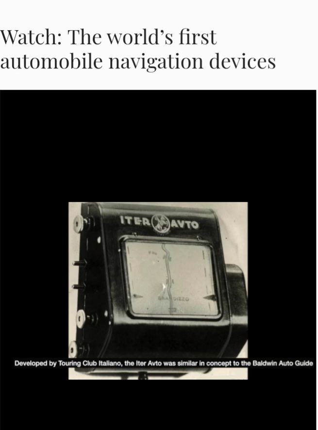 Before there was GPS... More than seventy years ago, before the first