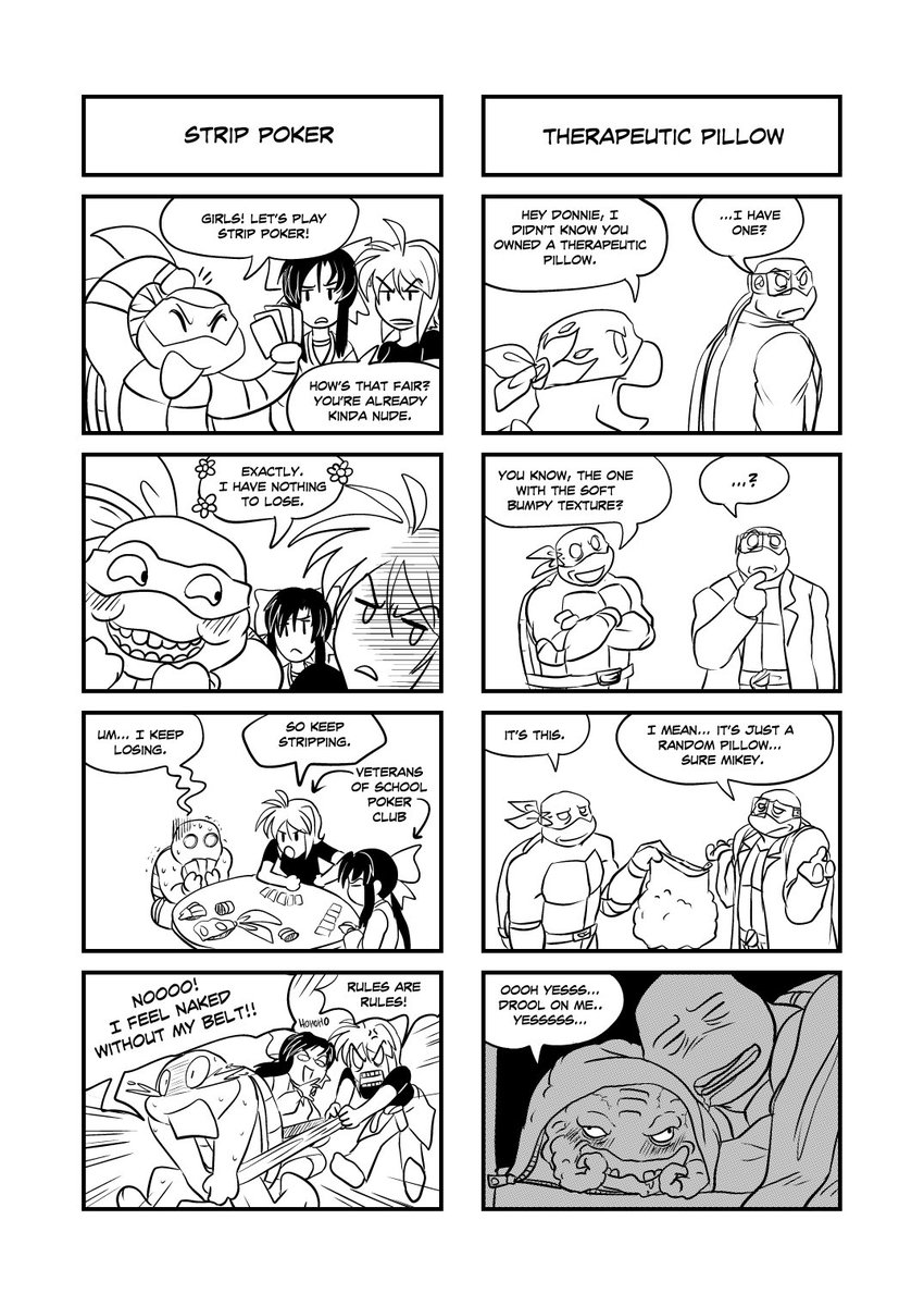 Renoir’s pose in the first panel is borrowed from Kasei Monogatari on PS1 when Phobos is at full health.