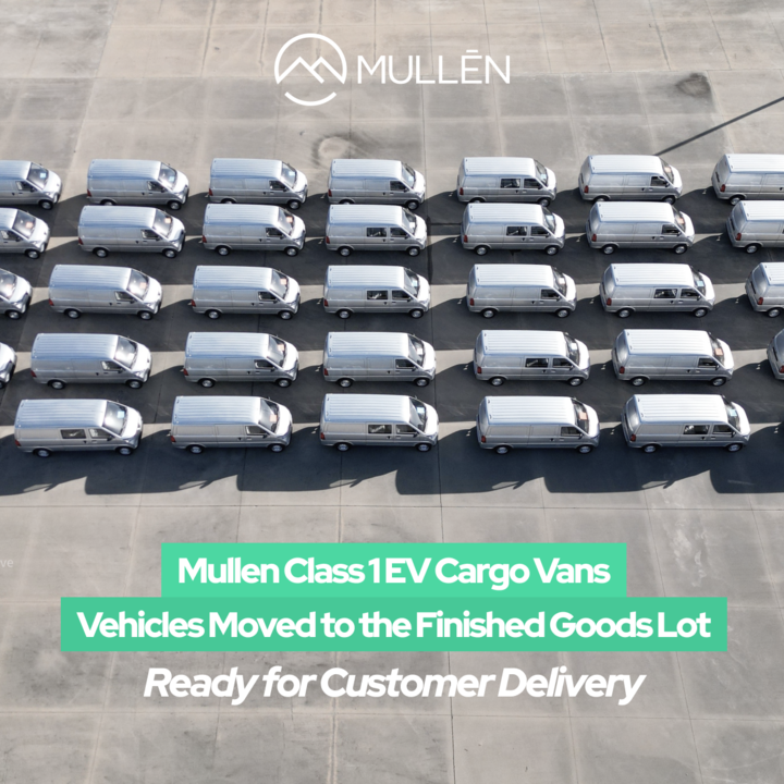 First of its kind in the U.S. market, the #MullenONE commercial electric cargo vans are ready to roll! ⚡

$MULN #MullenAutomotive #MullenUSA #MullenCommercial #GreenFleet #EVFleet #EV #EVCargoVan #CommercialEV #ElectricVehicles #GreenTechnology #Sustainability