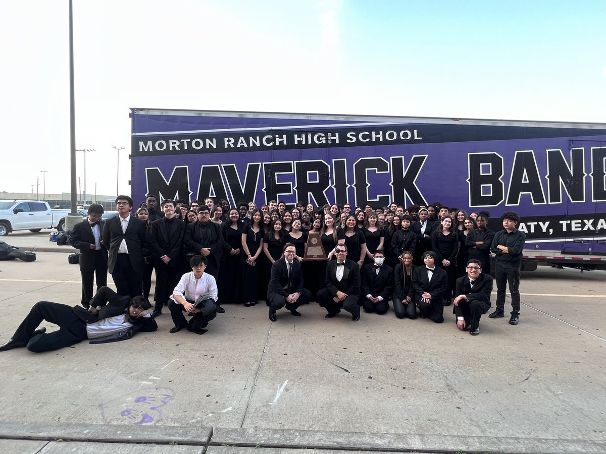 UIL Sweepstakes for @MRHSBand @MRHSOrch !!! #musicalmavs #ilovemortonranch