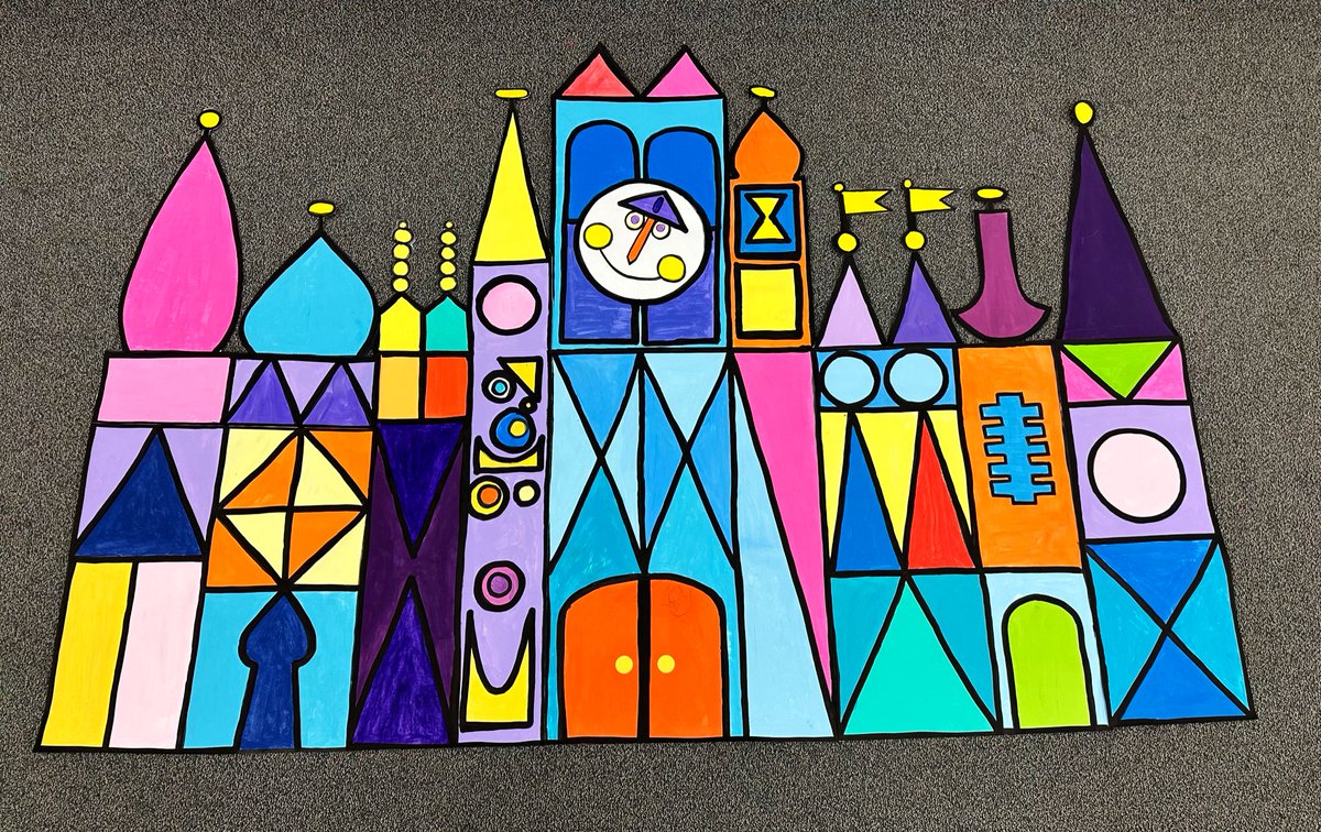 It’s a small 🌎 at BBE! Art club helped make this #maryblair castle inspired by our school theme. It’s up and ready in the hallway for our multicultural night tomorrow! @FBISDvisualart @BBE_Bullfrogs @BBESpecials