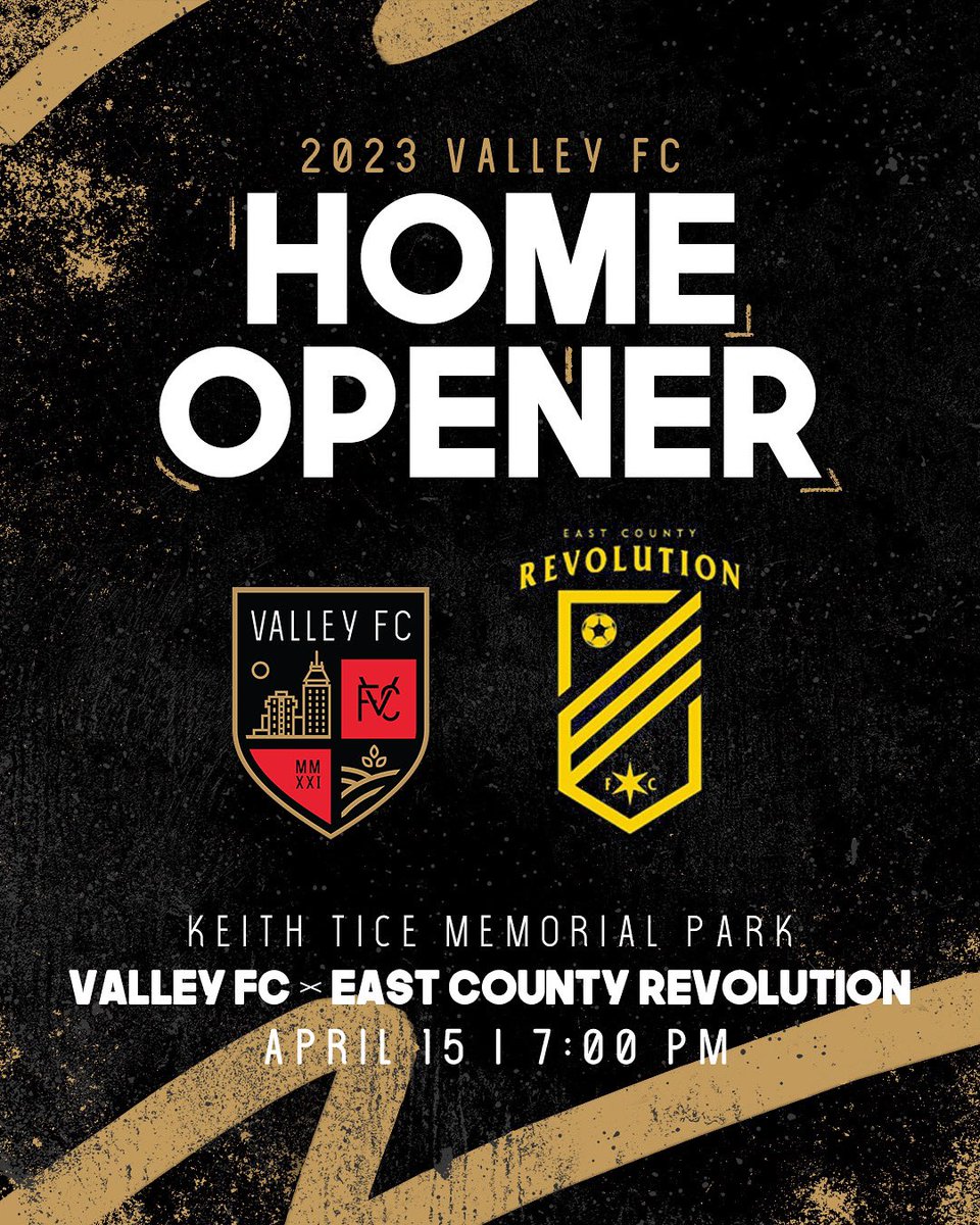 🚨HOME OPENER UPDATE🚨

Our home opener will now be on April 15th against East County Revolution! This means that we will be on the road for the first three games of the season. The season opener will be an away game on March 25th vs. 1974 Newark FC 👊🏽