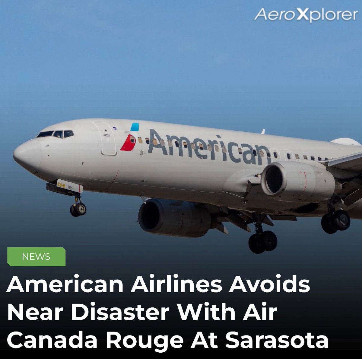 aeroxplorer's tweet image. On February 16th, during normal operations at Sarasota Bradenton International Airport, an Air Canada Rouge Airbus A321 and American Airlines Boeing 737 avoided a potential scary situation on the runway.

📸: Andrew L. | AeroXplorer

#737 #a321 #nearmiss #runwayincursion