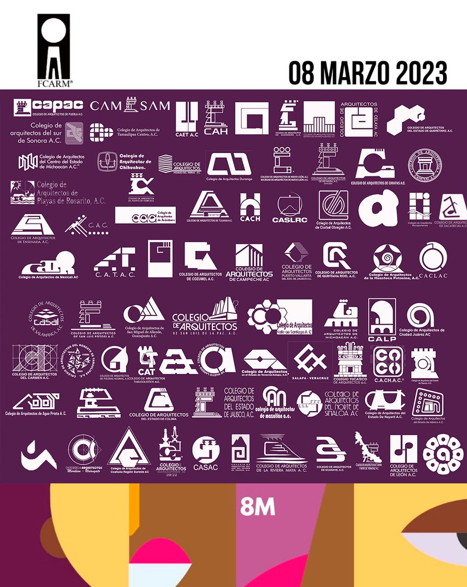 Hoy la #FCARM reconoce a TODAS las #Arquitectas  por su gran labor dentro de la profesión, siendo líderes de diferentes núcleos gremiales, creativos, académicos, empresariales y políticos. 

#8M
#VisibilizarYReconocer
#Equidad
#Sororidad
#NosTenemosFCARM
#ArquitectasFCARM