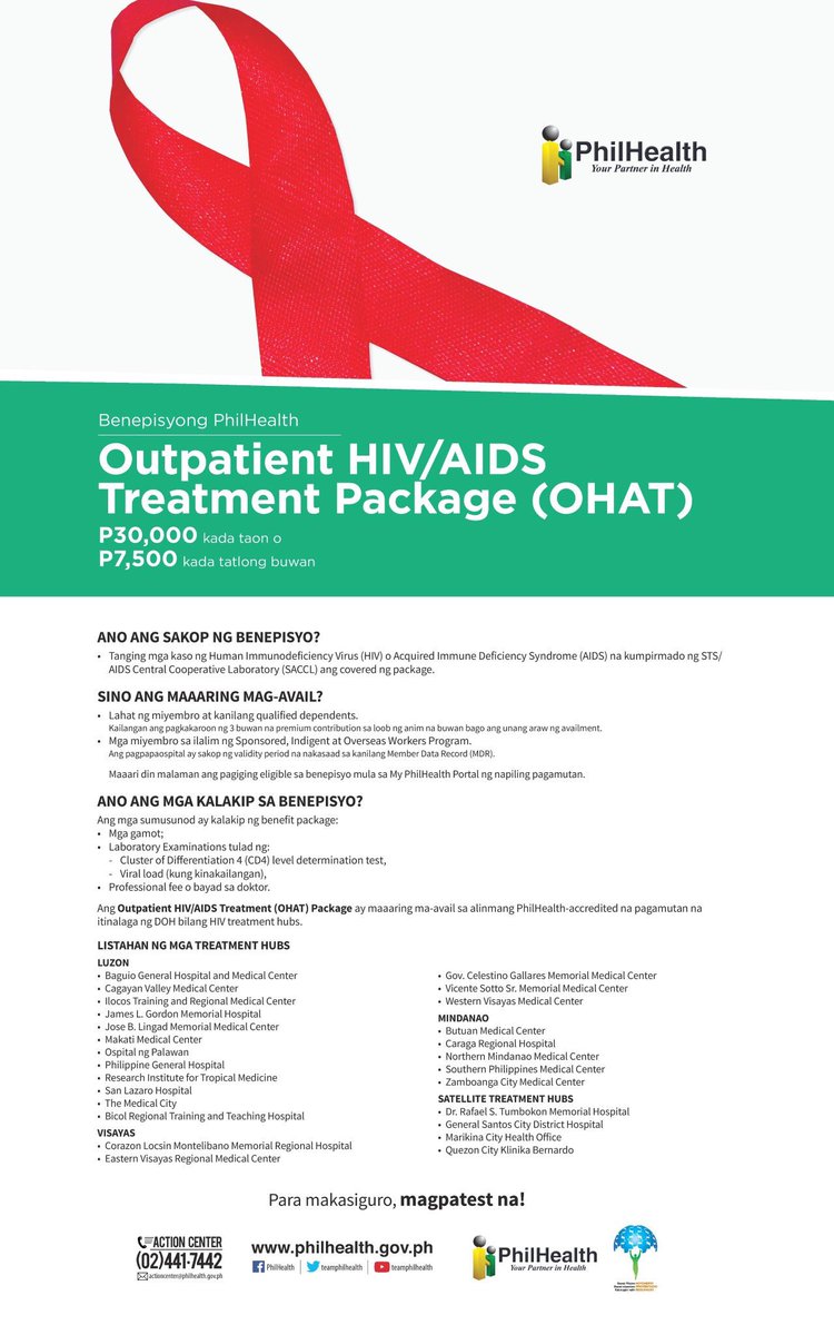 Alam mo ba na hindi masasabi sa iyo ng Treatment Hubs na hindi ka maaaring magpa-refill ng ARV nang walang kontribusyon sa PhilHealth? Alam mo ba na dapat kang bigyan ng mga hub ng LIBRENG laboratory test kasama ang CD4 test at Viral Load test?