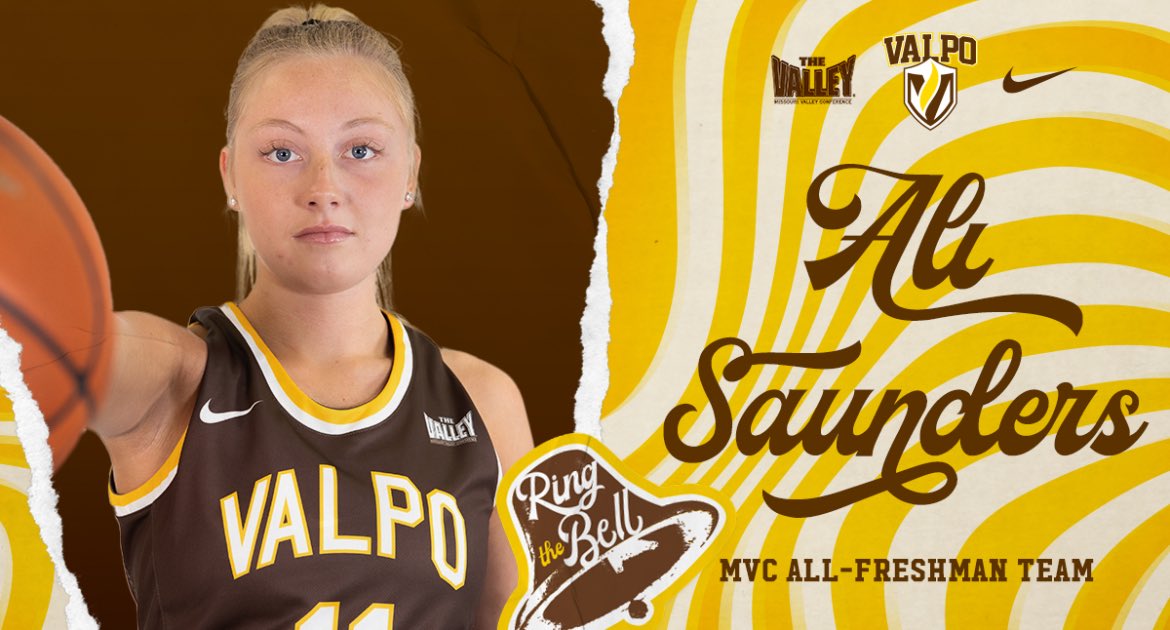 She led all Valley freshmen this year in both scoring and assists - congratulations to <a href="/ValpoWBB/">Valpo Women’s Basketball</a> guard Ali Saunders (<a href="/Saunders22Ali/">Ali Saunders</a>) on being named to the MVC All-Freshman Team!

#GoValpo #RingTheBell

📝 ➡️ valpoathletics.com/wbasketball/ne…
