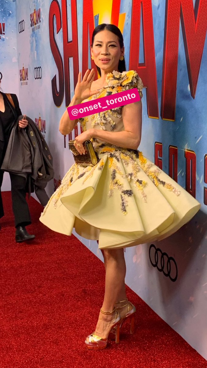 Lucy Liu on the “Shazam! Fury Of Gods” Red Carpet in Toronto.
<a href="/TOFilming_EM/">Toronto Filming</a> <a href="/WhatsFilmingON/">What's Filming</a> 
.
.
.
.
#lucyliu #shazamfuryofthegods #shazam #kalypso #zacharylevi #redcarpet #premiere #toronto #canada #celebrity