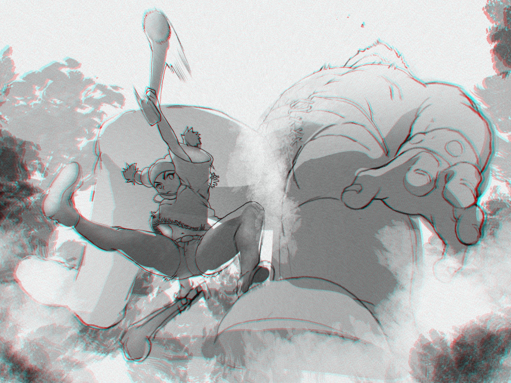 「WIP. Lily x Zangief, so far so good? 」|Quasimodoxのイラスト
