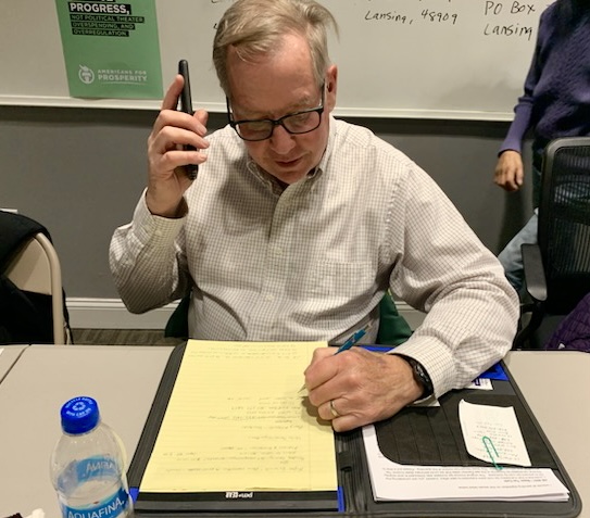 AFPMichigan's tweet photo. Our volunteers were making phone calls today to let people know #mileg was set to repeal #RTW. We had a great response, and it couldn't be done without you!
Let's keep up the pressure to make sure #MIRightToWork is kept! The Legislature and @GovWhitmer will hear us!
@AFPhq https://t.co/6kSfftPXQv