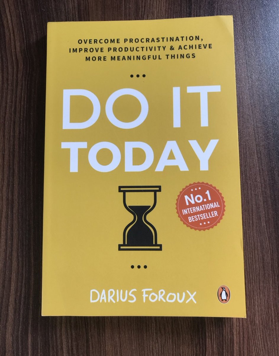 A simple, short and must read self help book for everyone. DO IT TODAY by @DariusForoux

#dariusforoux #doittoday #procastination #productivityhabits #selfhelpbook
#nonfictionreads
#productivitycoach #successhabits #successprinciples #positivityonly #positivitywins #goodvibesonly…