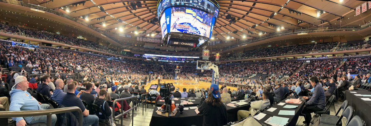 I probably tweet something like this every year but the Big East Tournament rules. MSG is like basically full for the Wednesday night 6-11 and 7-10 games to get into the quarterfinals. I’ve been to other conference tourneys and that is… not the case