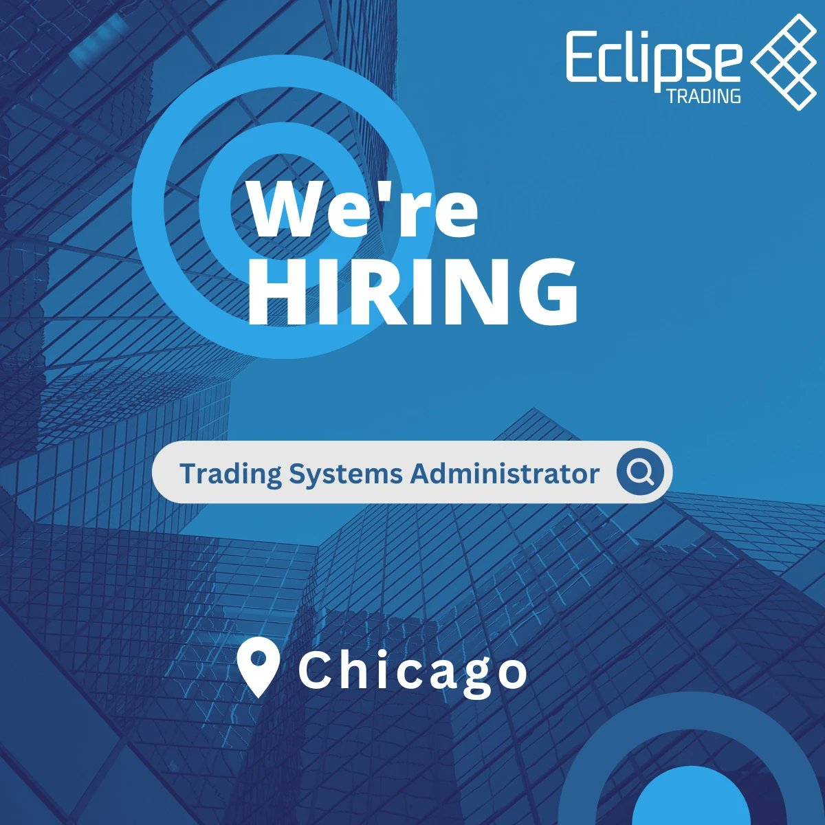 Eclipse_Trading's tweet image. Calling all Systems Administrators! We are hiring in Chicago!
You will be responsible for supporting our trading systems and infrastructure.
For more information, please click on the following link:
linkedin.com/jobs/view/3496…
#eclipsetrading #hiring #systemsadmin #windows...