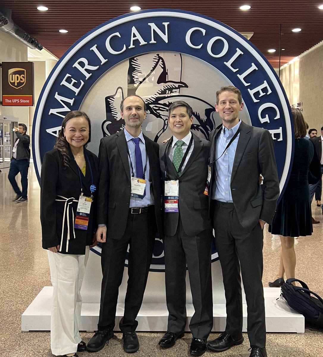 FredWuMD's tweet image. Here’s the #ACCACPC #SoMe crew: @DrJenniferCo_Vu @AlsaiedTarek @serfasj and me!