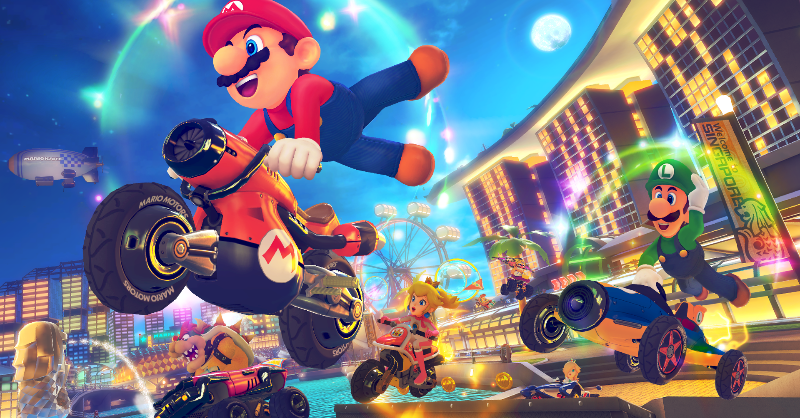 Nintendo's tweet photo. 『マリオカート８ デラックス コース追加パス』第4弾の配信を開始しました。「ヨッシーアイランド」など計8コースと、新キャラクター「キャサリン」を追加しています。
#MK8D