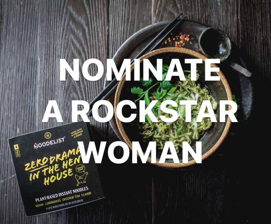 In honor of Women's History Month and #IWD, <a href="/noodelist/">Noodelist</a> would like to give a shout-out to all the women out there!

How we celebrate?
We’re giving away 31 Sampler Packs &amp; we need your help to nominate Rockstar Women.

To nominate: lnkd.in/gygyNDKd 
<a href="/Tonxu/">Thuong Tan</a> #WomensDay