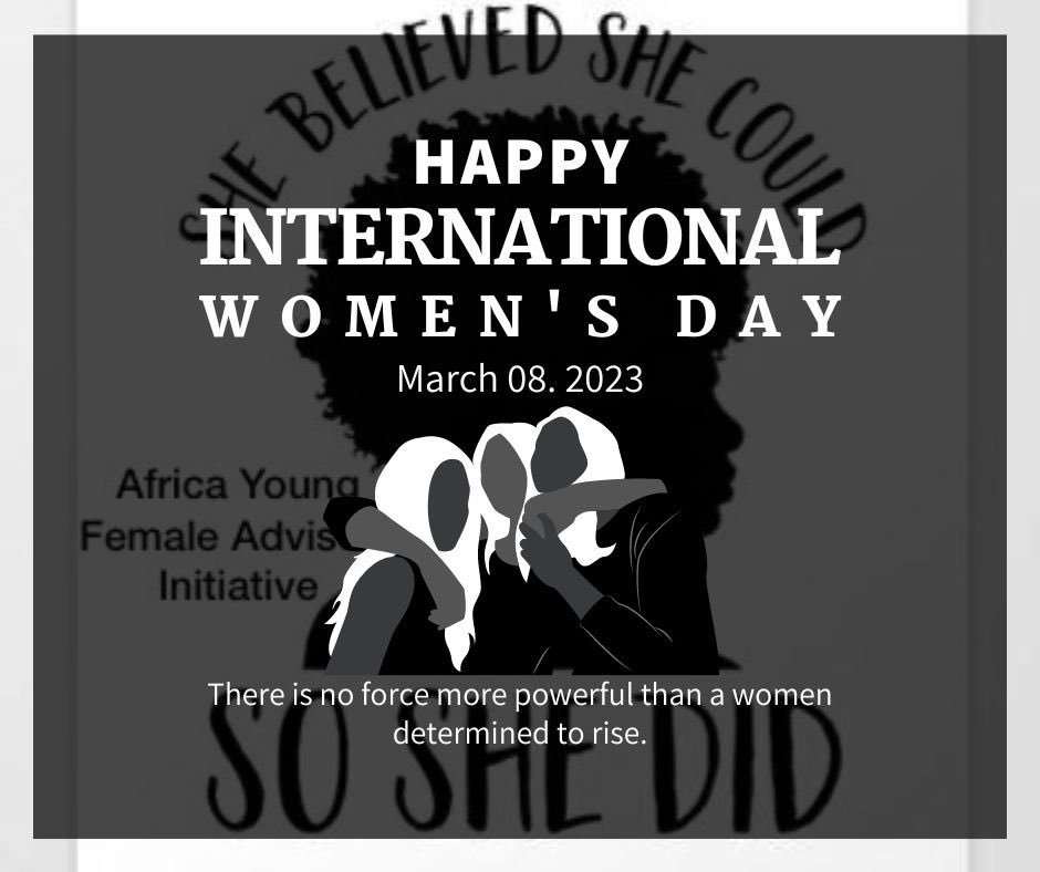We wish all hardworking women and girls a wonderful International Womens Day!! 

May your dedication to family,community, work, country and the globe never be taken for granted!

Thank you for staying strong.
<a href="/AbiodunEssiet/">Abiodun Essiet PhD</a> <a href="/d_LegalEagle/">Títílopé ọmọ Anífowóse</a> <a href="/IliyasuAmina/">Amina Iliyasu</a> <a href="/sakeenat_bello/">Sakeenat Bello</a> @Rabimanchi
