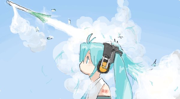 初音ミク 「過去絵 」|ひじからのイラスト