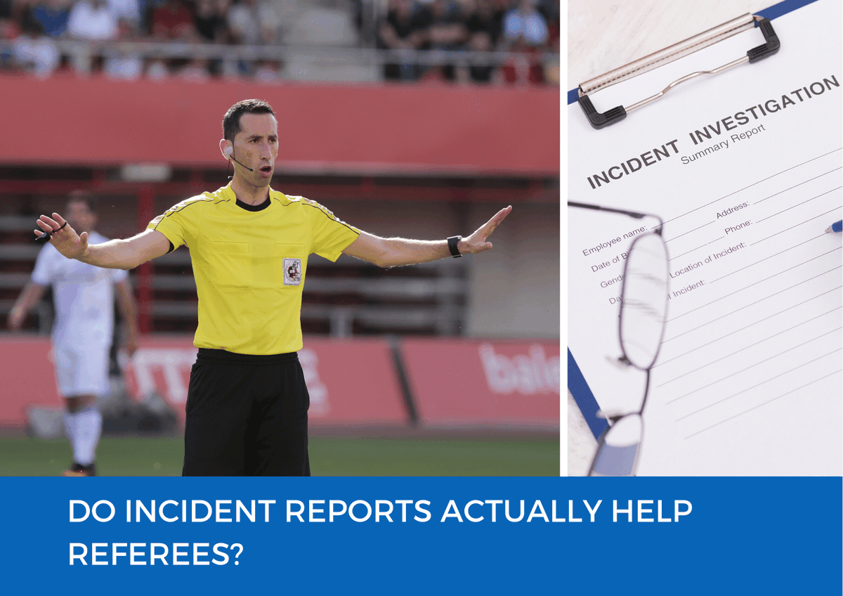 RefLIVEapp's tweet photo. "We believe that every Referee should be able report the behaviour of each team they officiate, and their overall match experience, after every match."

Do Incident Reports Actually Help Referees?

https://t.co/Vs4L3grr9L https://t.co/5FruYnQxfV