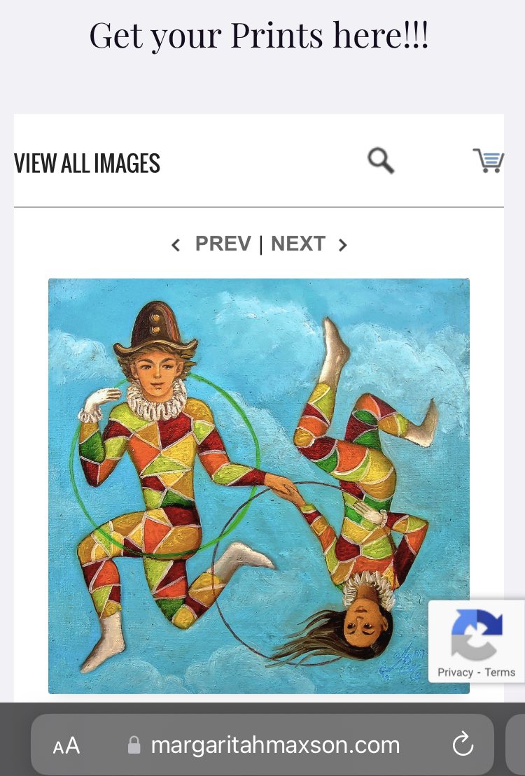 Find my #paintings as #prints! #Affordableprints of different sizes on #canvas, metal, wood, #posters, and #tapestries! Check them out at:

margaritahmaxson.com/fine-prints/
margarita-maxson.pixels.com

#connecticutartist #harlequins #couple #magicrealismpainting #contemporaryoilpainting