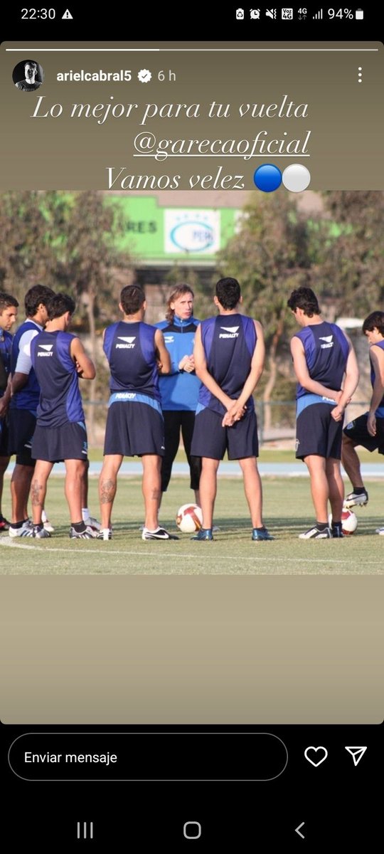🤳 El "Burrito" Martínez, "Pancho" Cerro y "Tacita" Cabral, otros que se suman a los saludos de bienvenida a Ricardo Gareca.

❤️ El "Tigre", muy querido por los futbolistas a los que dirigió un tiempo atrás en #Vélez.