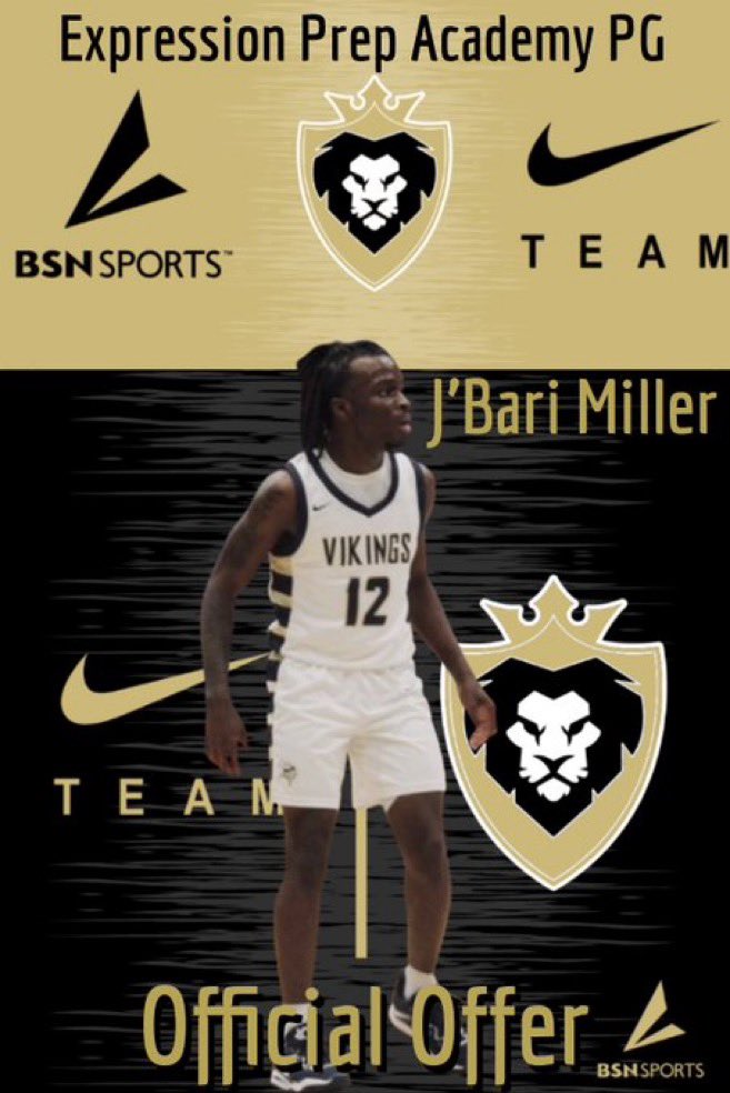 After a great conversation with <a href="/CoachStacy23/">Coach Stacy</a> I’m blessed to say I received an offer from Expression Prep PG <a href="/ExpressionPg/">Expression Prep Academy PG</a> <a href="/SpartanburgMBB/">Spartanburg Basketball</a> <a href="/CoachGaither/">Caleb Gaither</a> <a href="/CoachAnderson20/">Angus Anderson</a>